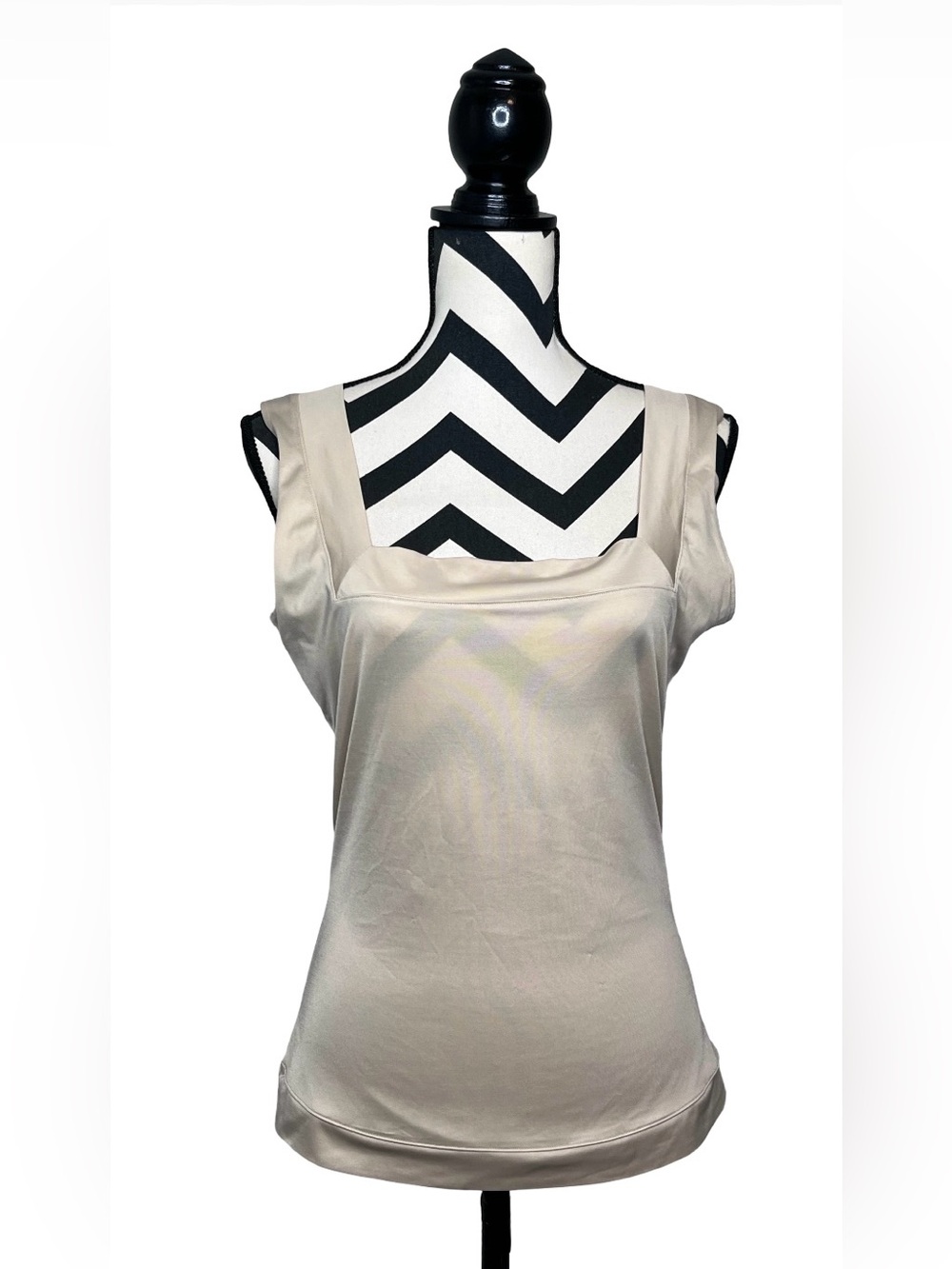 Spanx Beige Square Neck Smoothing Tank Top Sz XL